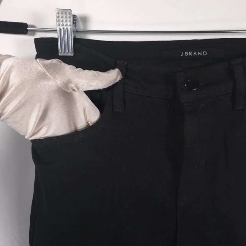 NWT J BRAND RUBY 30 HIGH RISE CIGARETTE CRYSTAL BLACK‎ Jeans USA🇺🇸MADE Size 26